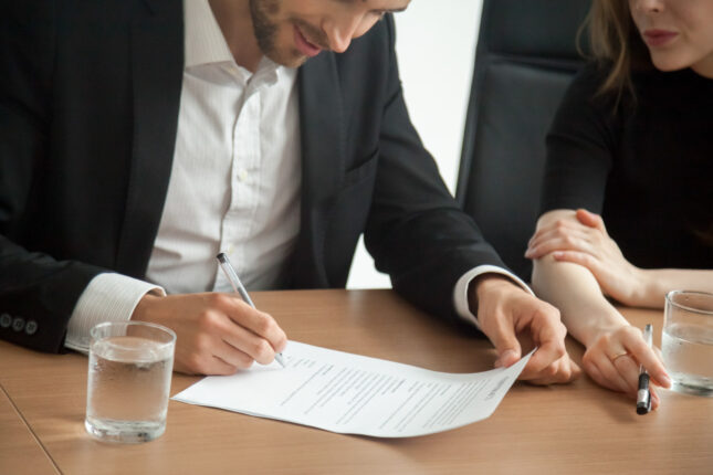 Signature mariage Régime de la communauté universelle